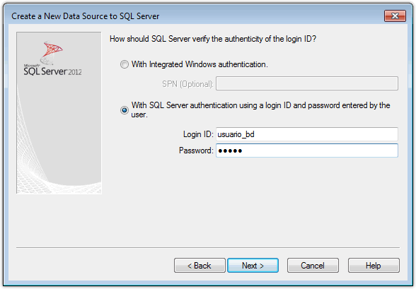 Autenticación de SQL Server